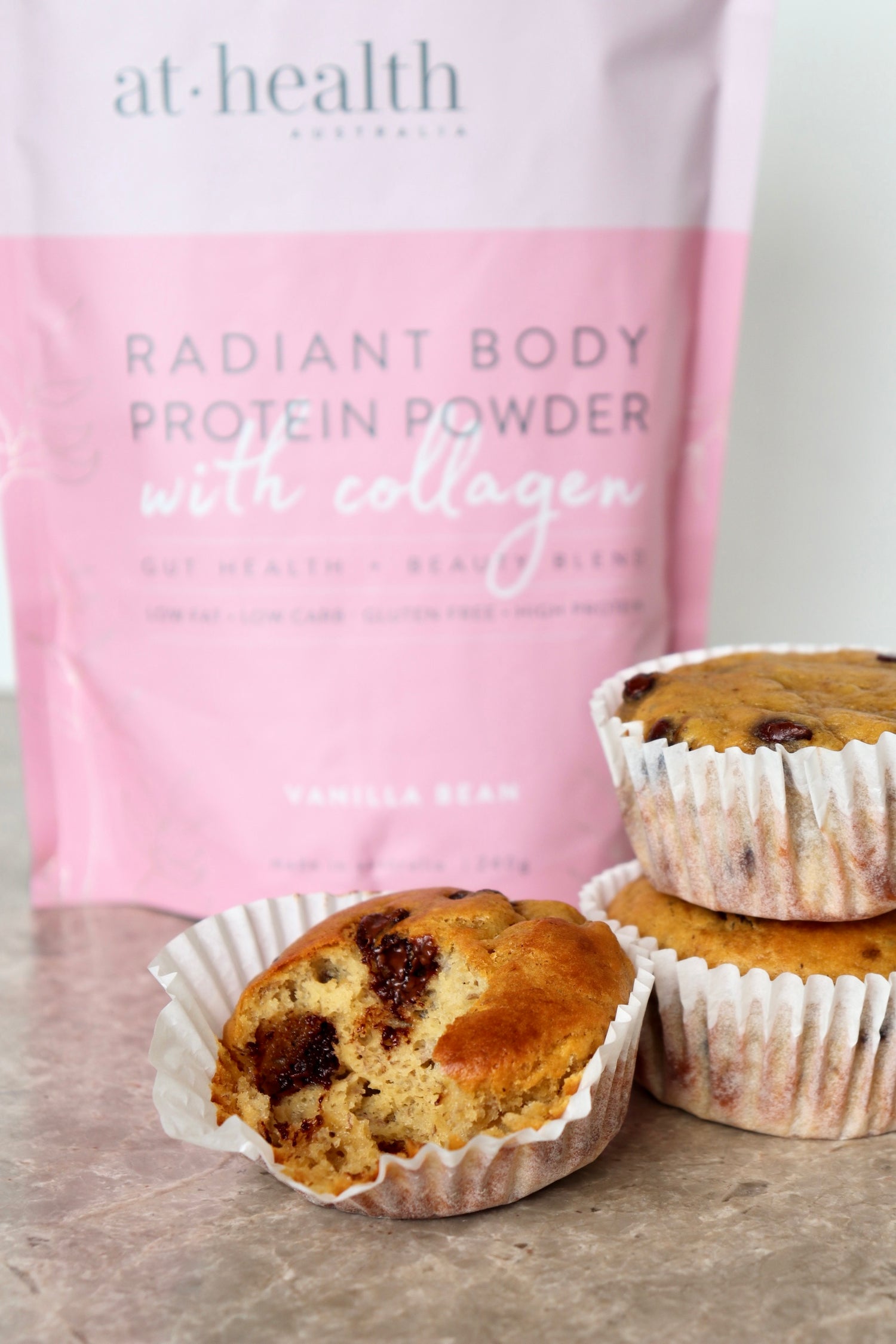 Choc Chip Protein Muffins