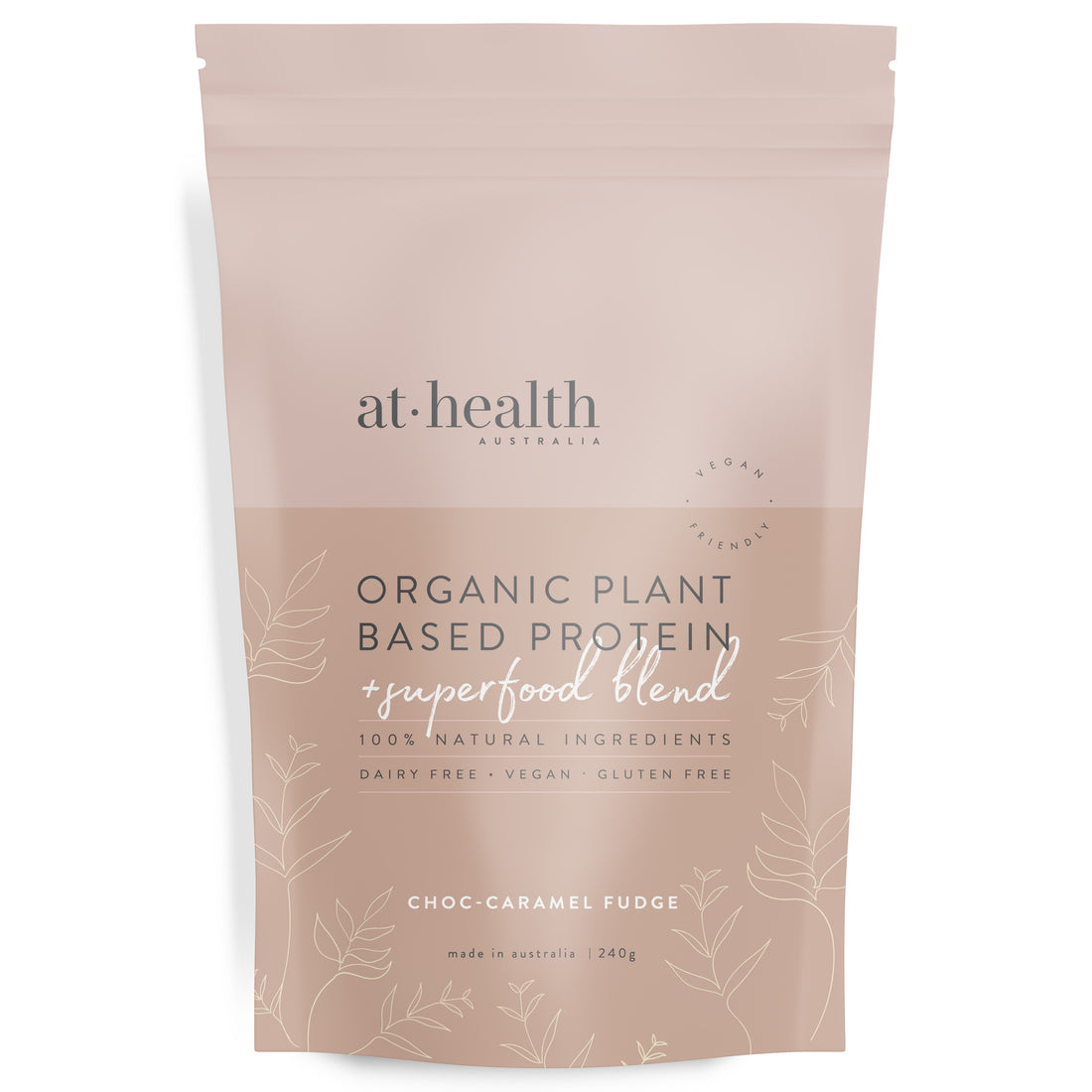 Vegan Organic Plant Based Protein Powder - Choc-Caramel Fudge