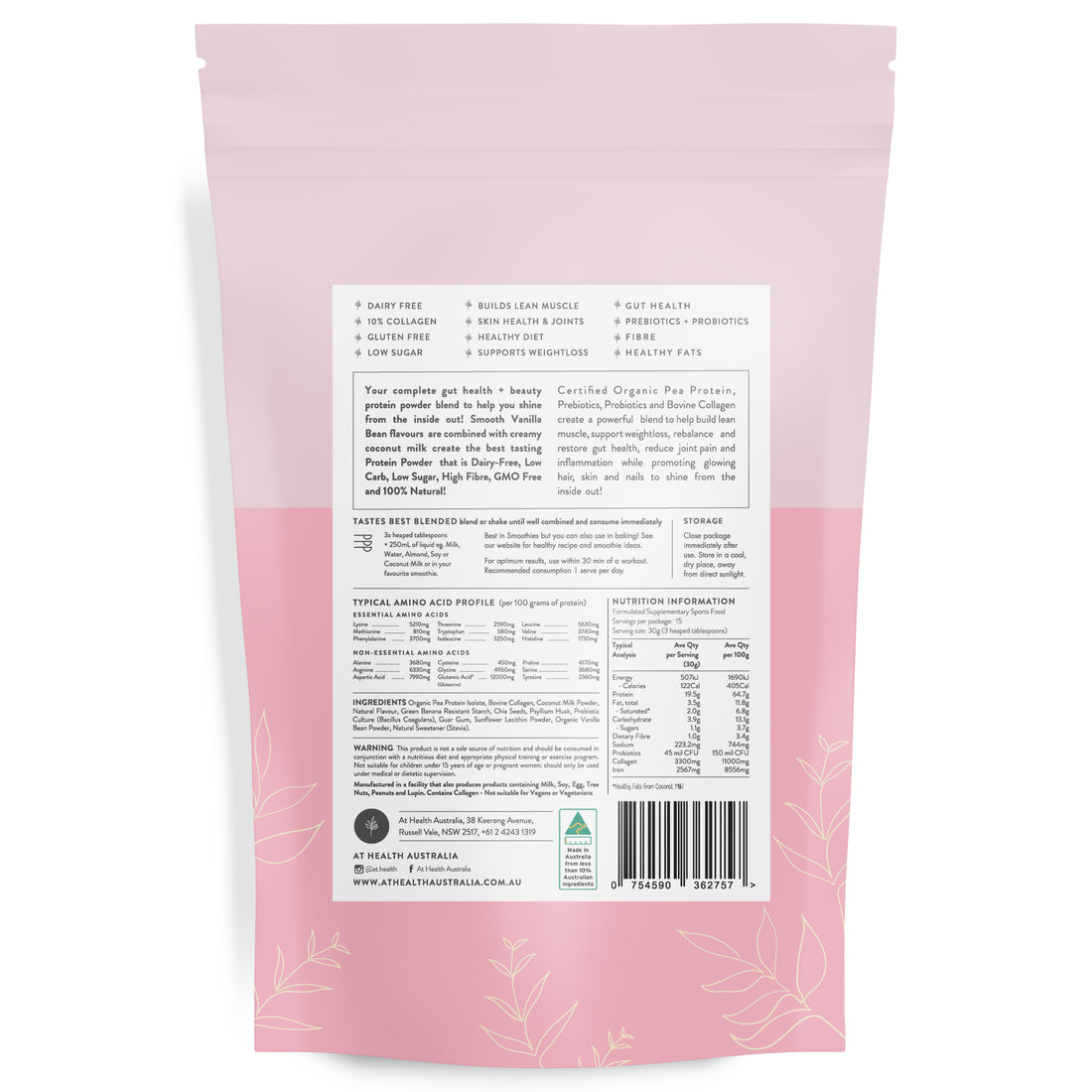 Radiant Body Protein Powder + Collagen - Vanilla Bean