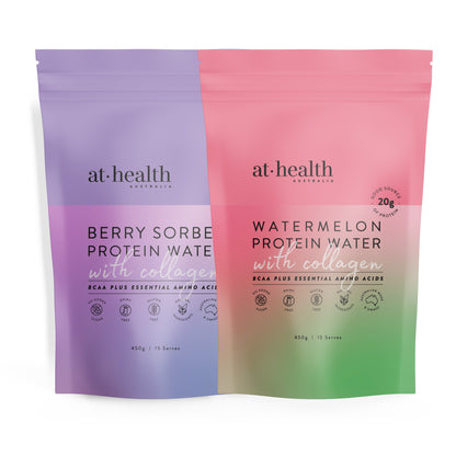 Protein Water with Collagen, Hydration Salts &amp; BCAA - Berry Sorbet