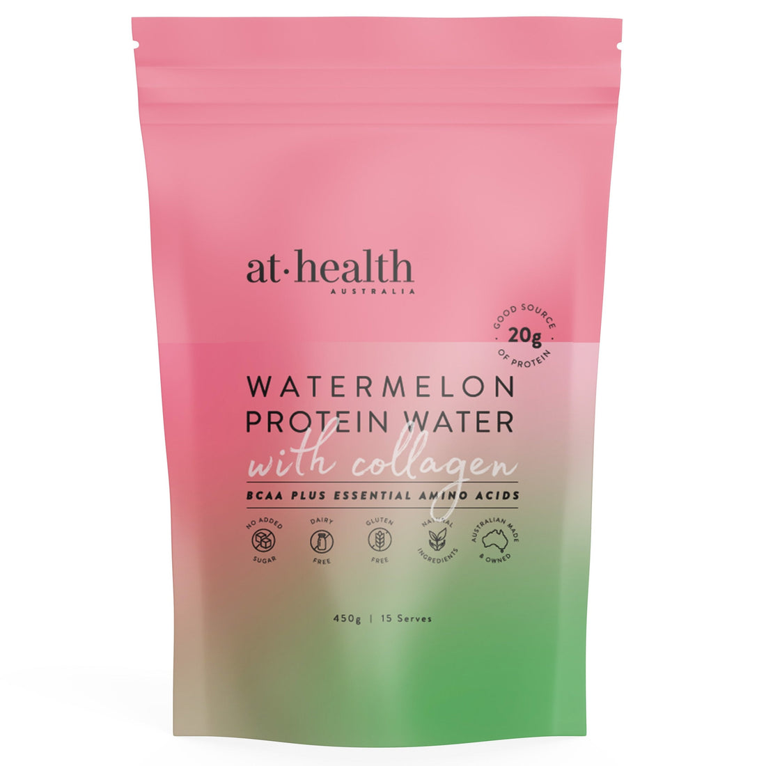 Protein Water with Collagen, Hydration Salts &amp; BCAA - Watermelon